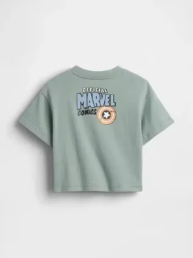 Camiseta con estampado gráfico oversize de Marvel para bebés y niños