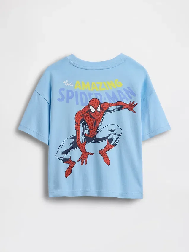 Camiseta con estampado gráfico oversize de Marvel para bebés y niños