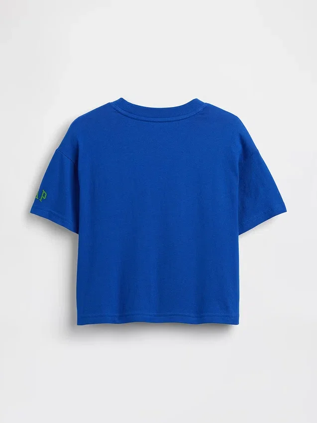 Camiseta con estampado gráfico oversize de Super Mario para niños pequeños