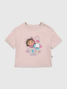 Camiseta con estampado «Hey Gabby» de la serie «La casa de muñecas de Gabby» para niños pequeños