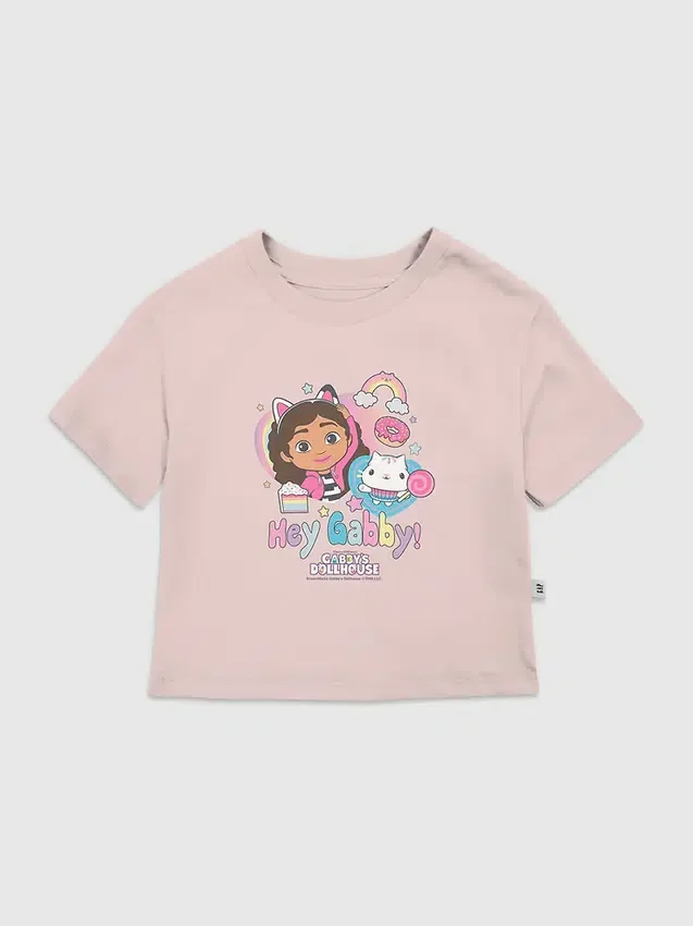 Camiseta con estampado «Hey Gabby» de la serie «La casa de muñecas de Gabby» para niños pequeños