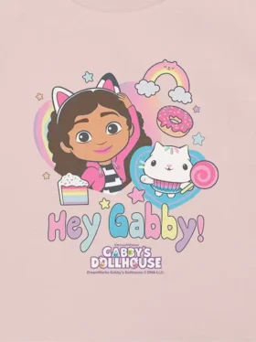 Camiseta con estampado «Hey Gabby» de la serie «La casa de muñecas de Gabby» para niños pequeños