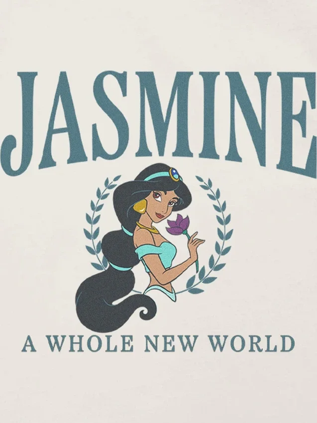 Camiseta con estampado «Jasmine Collegiate» para niños pequeños