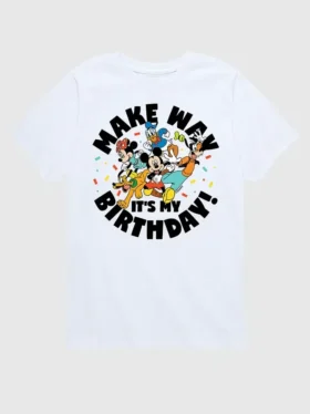 Camiseta con estampado «Make Way, It’s My Birthday» de Disney para niños pequeños