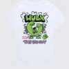 Camiseta con estampado «Marvel: El Increíble Hulk» estilo doodle de pantalones cortos para niños pequeños