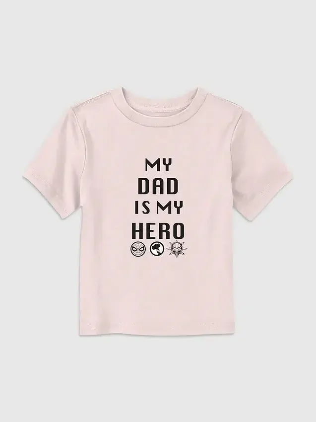 Camiseta con estampado «Marvel Hero Dad» para niños pequeños