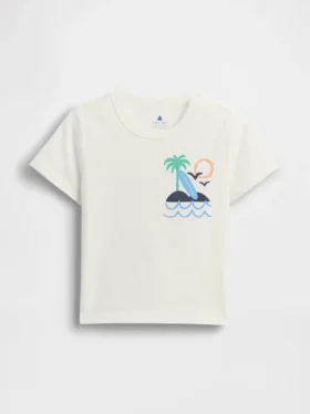 Camiseta con estampado para bebés y niños, combinable