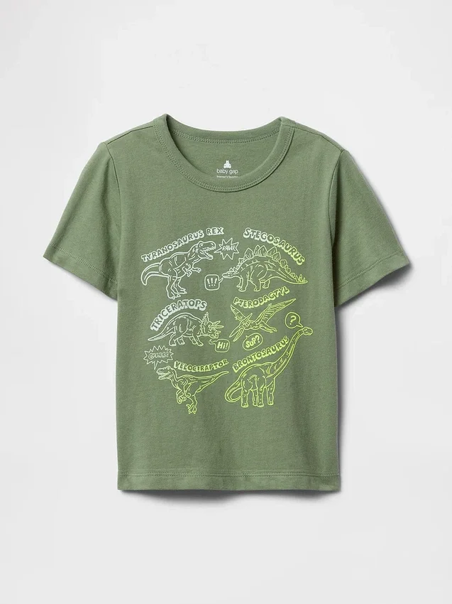 Camiseta con estampado para bebés y niños, combinable