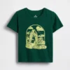 Camiseta con estampado para bebés y niños, combinable