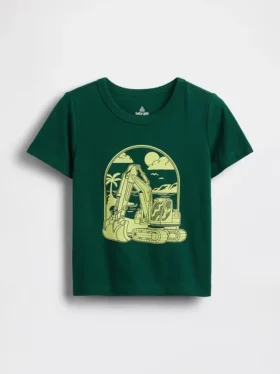 Camiseta con estampado para bebés y niños, combinable