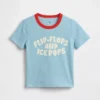 Camiseta con estampado para bebés y niños, combinable