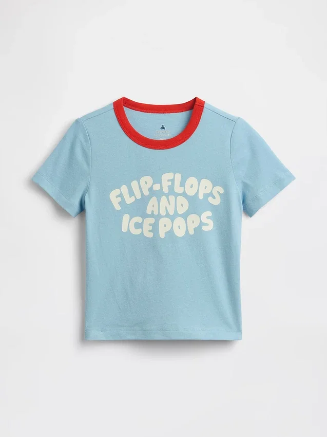 Camiseta con estampado para bebés y niños, combinable