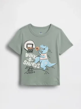Camiseta con estampado para bebés y niños, combinable