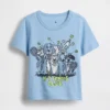Camiseta con estampado para bebés y niños, combinable