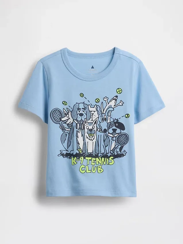 Camiseta con estampado para bebés y niños, combinable