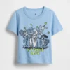 Camiseta con estampado para bebés y niños, combinable