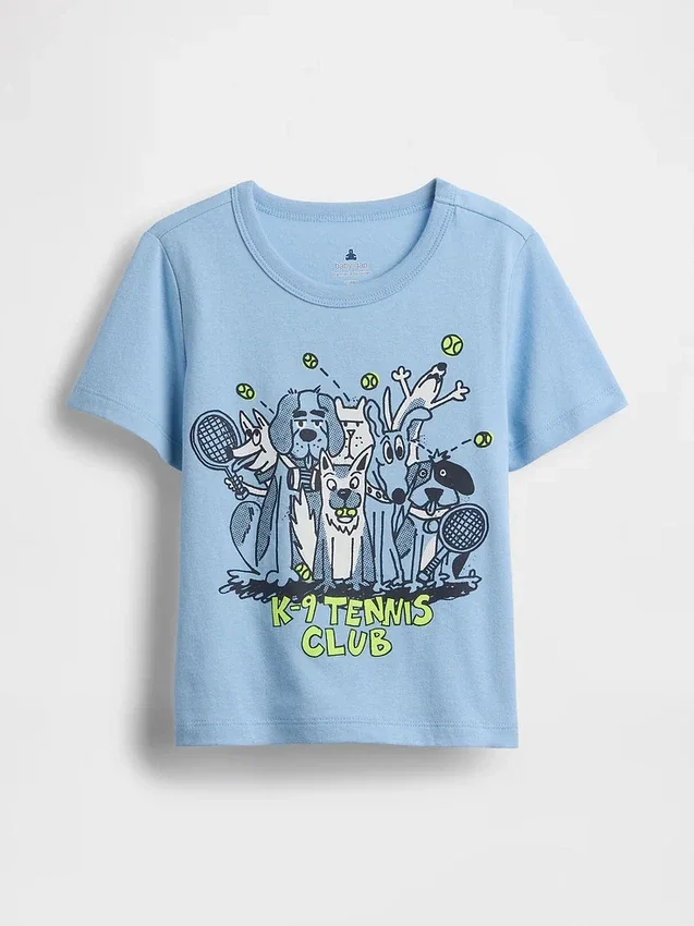 Camiseta con estampado para bebés y niños, combinable
