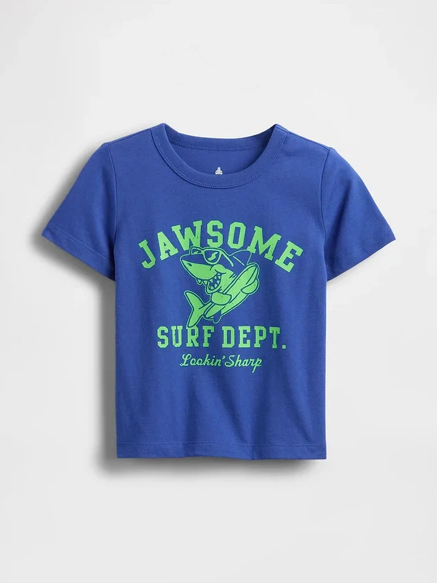 Camiseta con estampado para bebés y niños, combinable