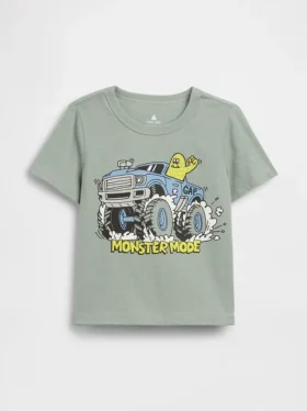 Camiseta con estampado para bebés y niños, combinable