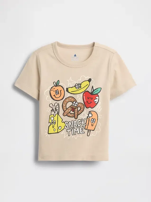 Camiseta con estampado para bebés y niños, combinable