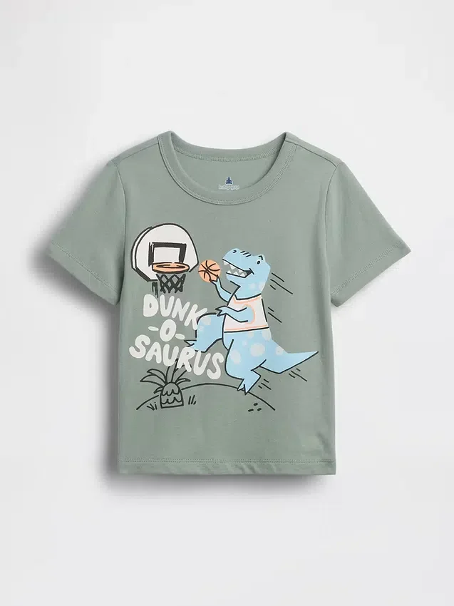 Camiseta con estampado para bebés y niños, combinable