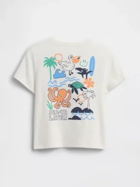 Camiseta con estampado para bebés y niños, combinable
