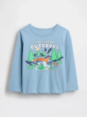 Camiseta con estampado para bebés y niños pequeños, combinable