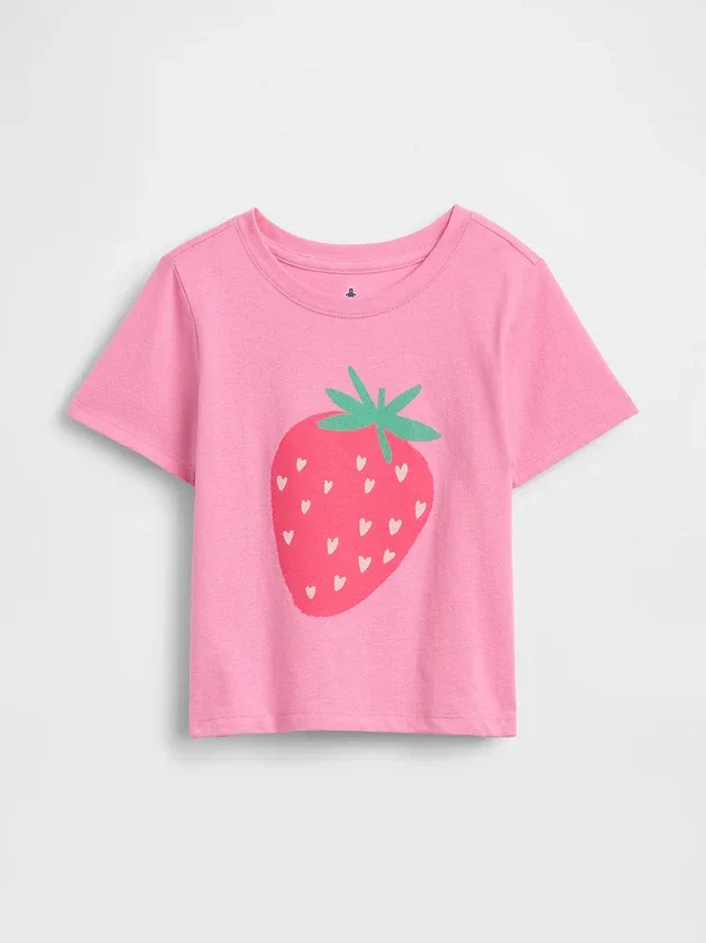 Camiseta con estampado para bebés y niños pequeños, combinable