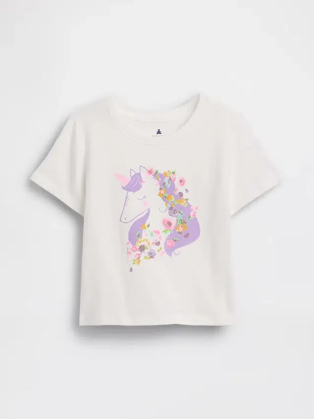 Camiseta con estampado para bebés y niños pequeños, combinable