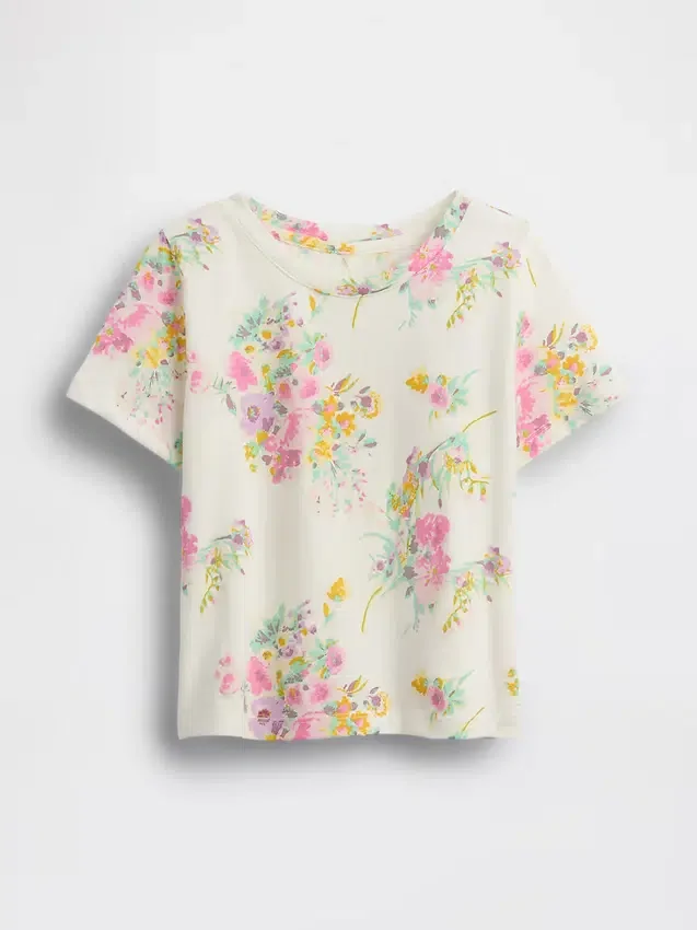 Camiseta con estampado para bebés y niños pequeños, combinable