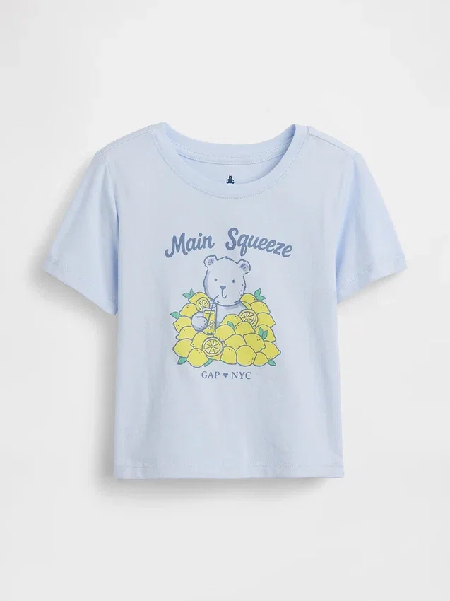 Camiseta con estampado para bebés y niños pequeños, combinable