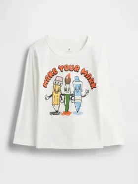 Camiseta con estampado para bebés y niños pequeños, combinable