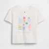 Camiseta con estampado para bebés y niños pequeños, combinable