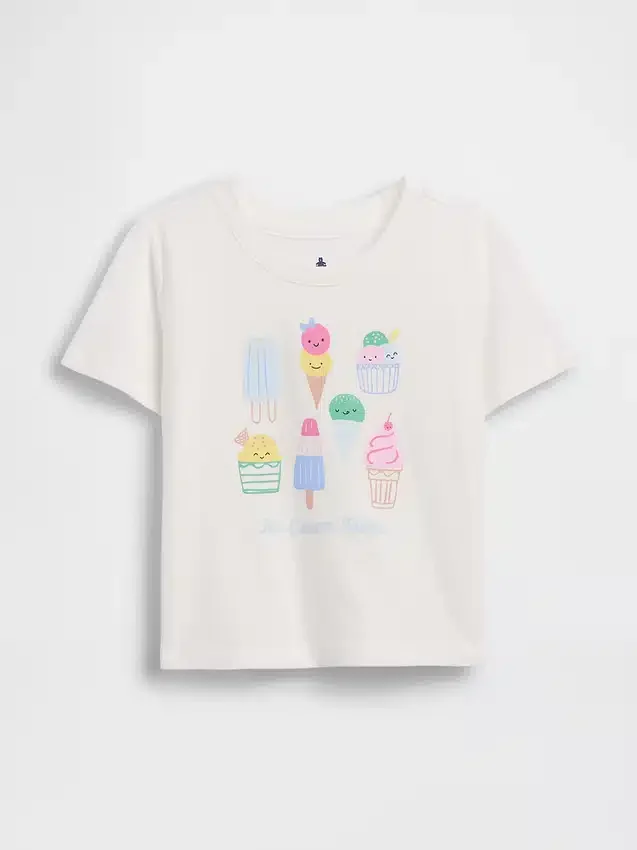 Camiseta con estampado para bebés y niños pequeños, combinable