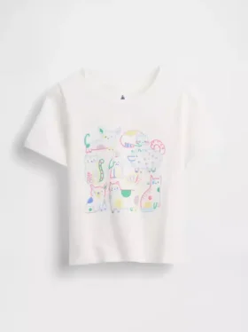 Camiseta con estampado para bebés y niños pequeños, combinable