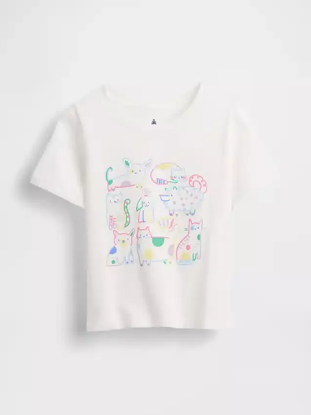 Camiseta con estampado para bebés y niños pequeños, combinable