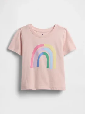 Camiseta con estampado para bebés y niños pequeños, combinable
