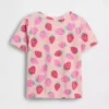 Camiseta con estampado para bebés y niños pequeños, combinable