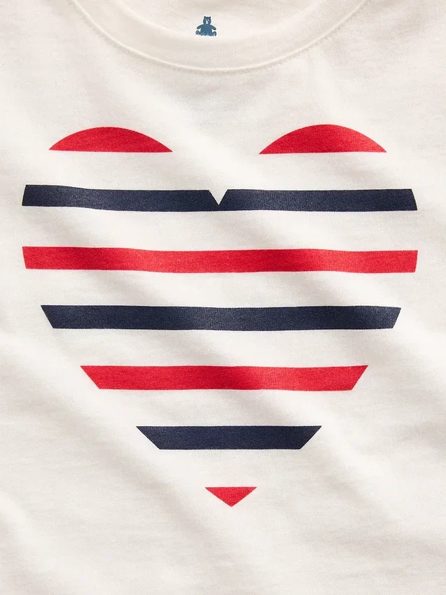 Camiseta con estampado para bebés y niños pequeños, combinable