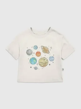 Camiseta con estampado «Planets Jumble» para niños pequeños