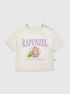 Camiseta con estampado «Rapunzel Collegiate» para niños pequeños