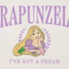 Camiseta con estampado «Rapunzel Collegiate» para niños pequeños