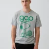 Camiseta con estampado «Snoopy Logo» de corte holgado