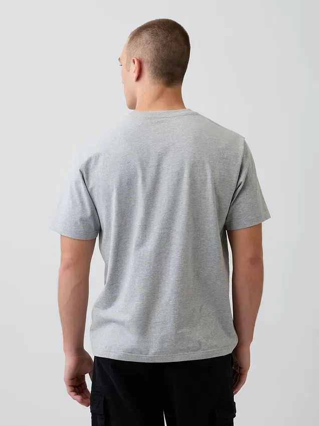 Camiseta con estampado «Snoopy Logo» de corte holgado