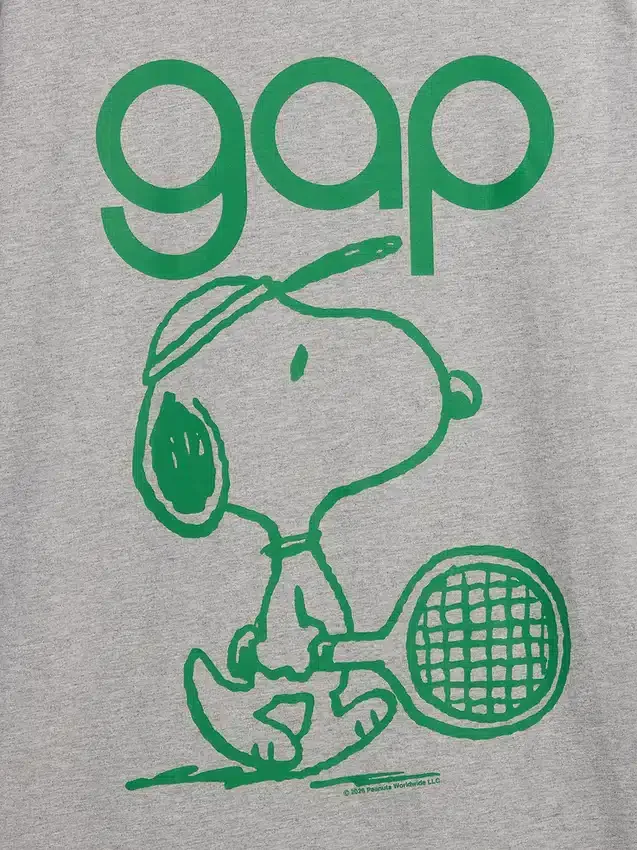 Camiseta con estampado «Snoopy Logo» de corte holgado