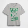 Camiseta con estampado «Snoopy Logo» de corte holgado