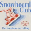 Camiseta con estampado «Snowboard Club» para niños pequeños