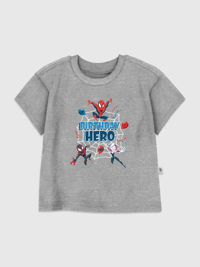 Camiseta con estampado «Spiderman Birthday Hero» para niños pequeños