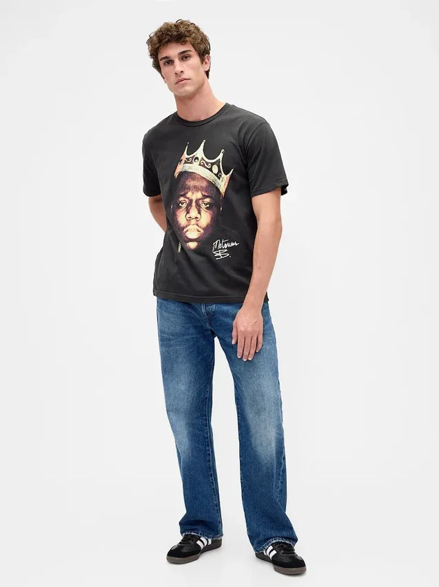 Camiseta con estampado «The Notorious B.I.G.» de corte holgado