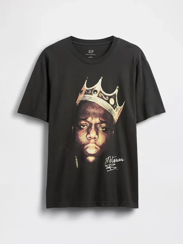 Camiseta con estampado «The Notorious B.I.G.» de corte holgado